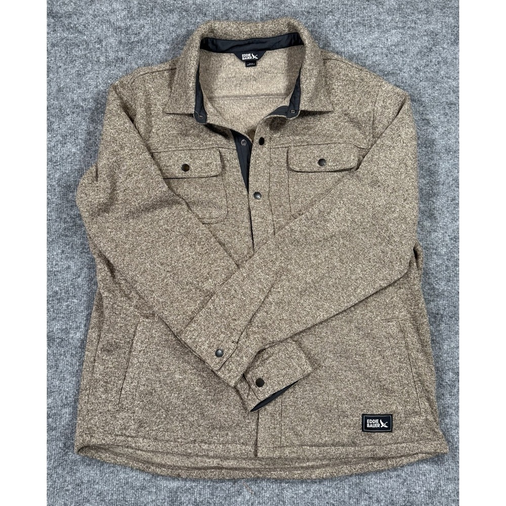Men's Large Fleece Jacket Shacket Gorpcore Rustic Lodgewear Outdoorcore Camping